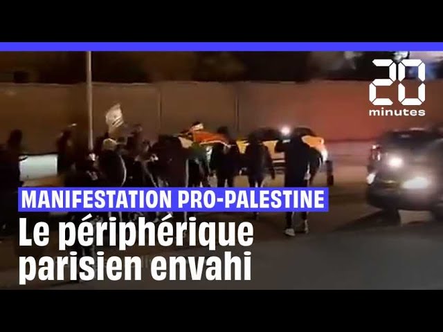 ⁣Manifestation pro-Palestine : Le périphérique envahi par des manifestants #shorts