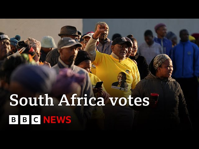 ⁣South Africans vote in closest election in 30 years | BBC News