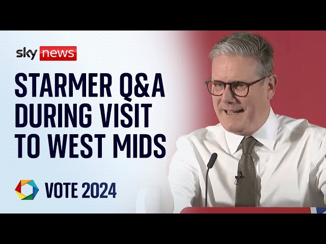 ⁣Watch live: Sir Keir Starmer holds Q&A in the West Midlands