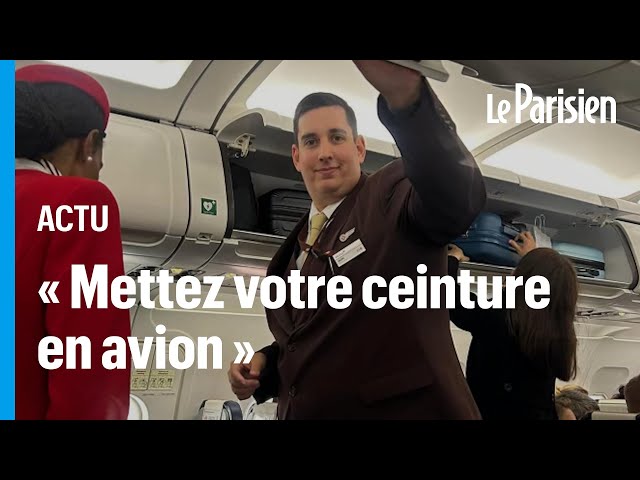 "Mettez votre ceinture !" : l'appel d'un steward pour éviter les blessés en avio