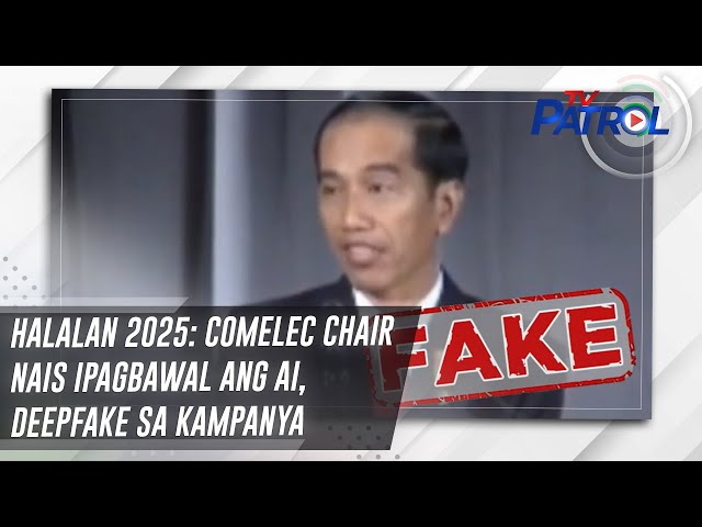 ⁣Halalan 2025: Comelec chair nais ipagbawal ang AI, deepfake sa kampanya | TV Patrol