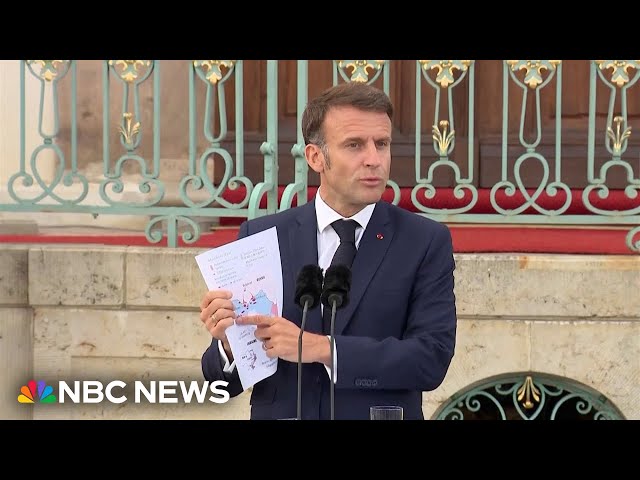 ⁣French president says Ukraine should be allowed to hit Russia with Western-supplied weapons