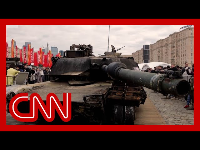 ⁣Video shows captured US-supplied tank in Russia’s Red Square