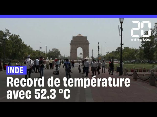 ⁣Inde : Une vague de chaleur fait exploser les températures avec 52.3 °C enregistrés #shorts