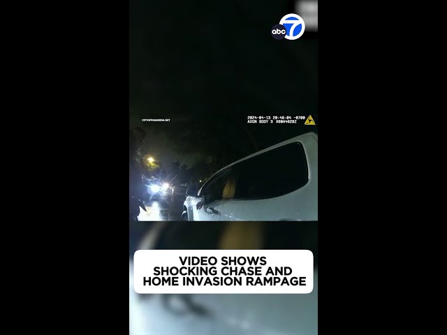⁣Suspect nearly hits officer before wild chase, crash