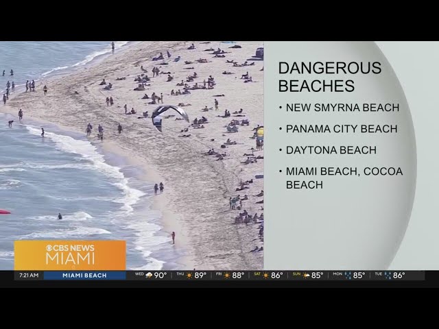 ⁣Florida has some of America's most dangerous beaches