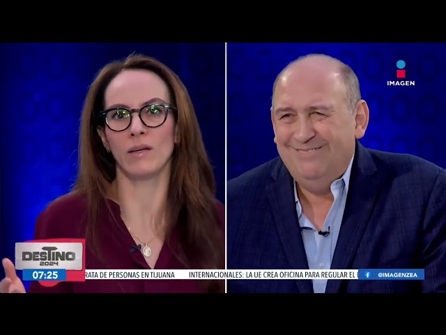 Gabriela Cuevas y Rubén Moreira polemizan sobre el candidato ganador de este 2 de junio