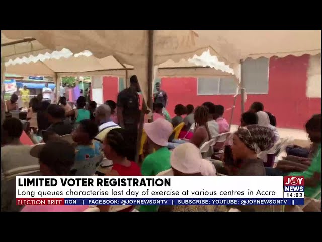 ⁣Voter Registration: Long queues characterise last day of exercise at various centres in Accra