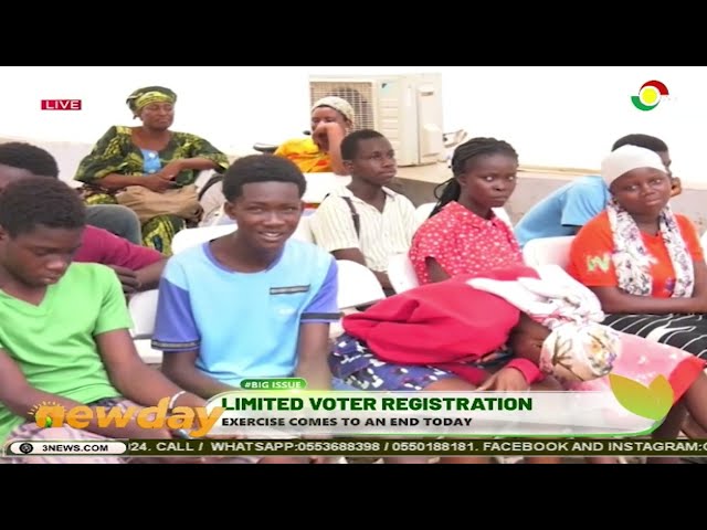 ⁣#TV3NewDay: Limited Voter Registration - Exercise comes to an end today