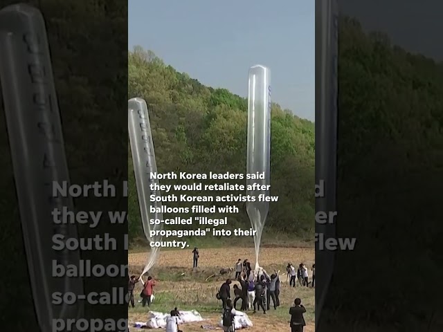 ⁣North Korea sends retaliatory trash, excrement-filled balloons to South Korea #Shorts