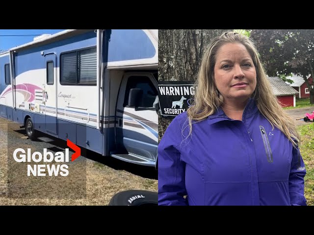 ⁣"Heart-wrenching": RV stolen from NB family's front yard just days after buying it
