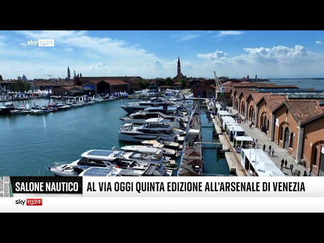 ⁣Sky Tg24 a Venezia, Made in Italy al Salone nautico