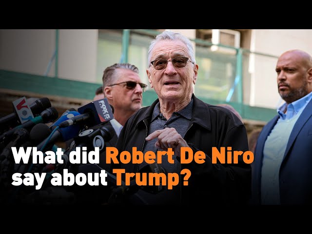 ⁣What did Robert De Niro say about Trump?