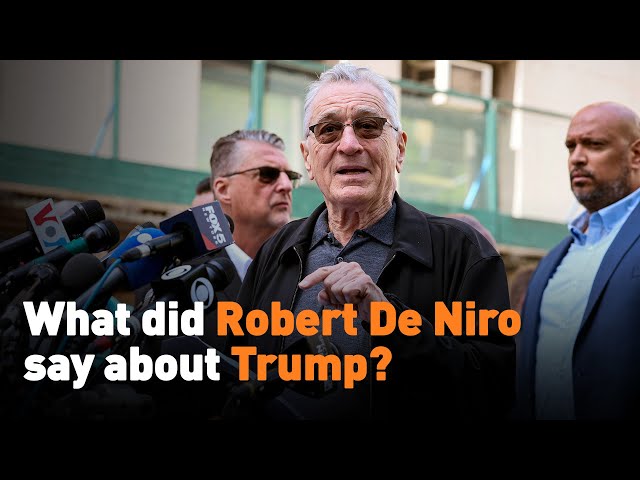 What did Robert De Niro say about Trump?