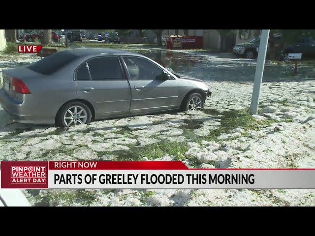 ⁣Several Greeley neighborhoods woke up to major flooding