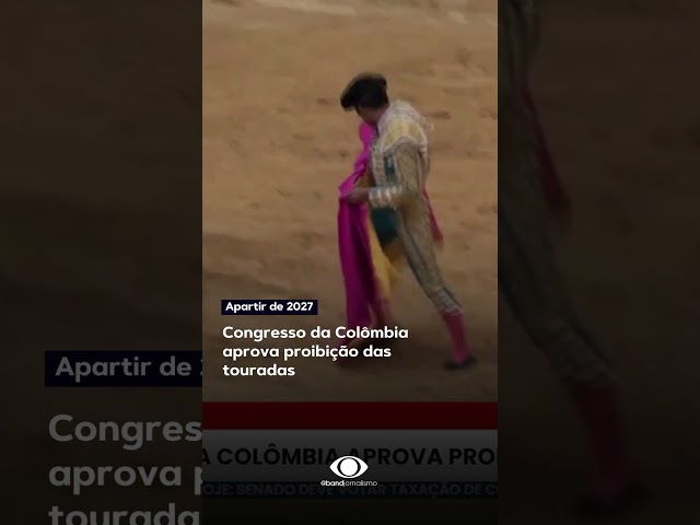 ⁣Após tentativas, Congresso da Colômbia aprova a proibição de touradas a partir de 2027 #shorts