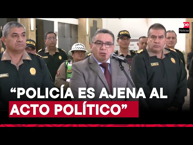 Ministro del Interior: "La Policía no es deliberante, es ajena a todo acto político"