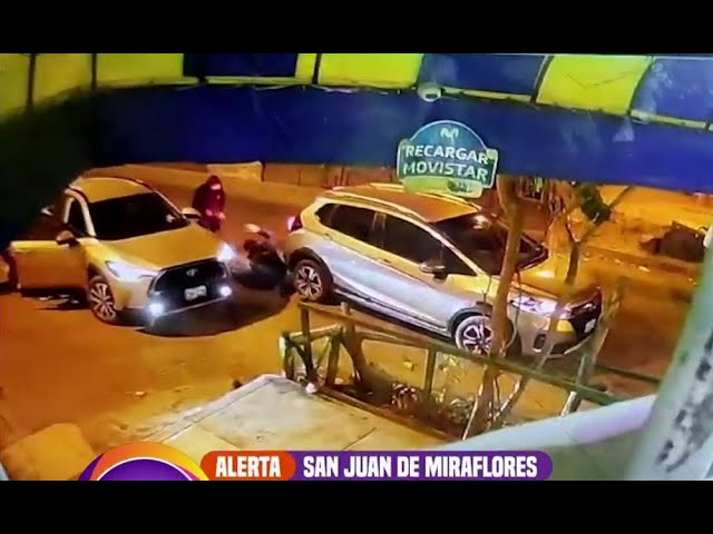 SJM: Delincuentes intentan robar auto a pareja de esposos y los golpean sin piedad