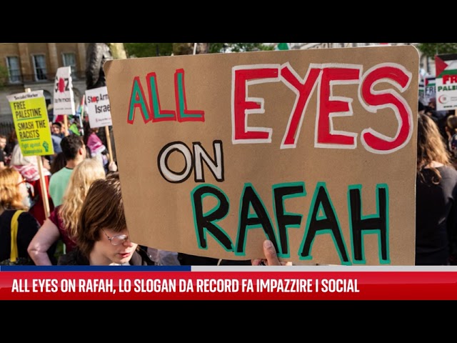 ⁣"All eyes on Rafah": lo slogan che fa impazzire i social