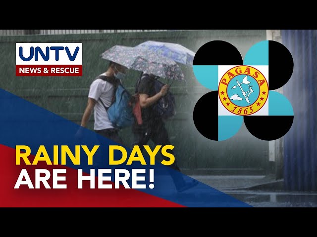 ⁣PAGASA declares onset of rainy season in PH