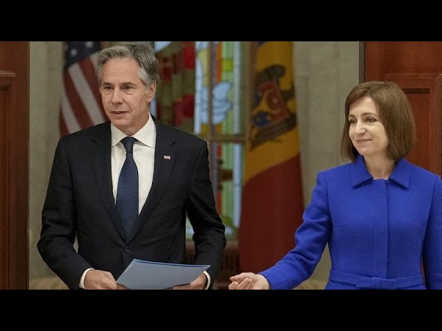 ⁣Le secrétaire d'État américain assure la Moldavie du soutien de Washington