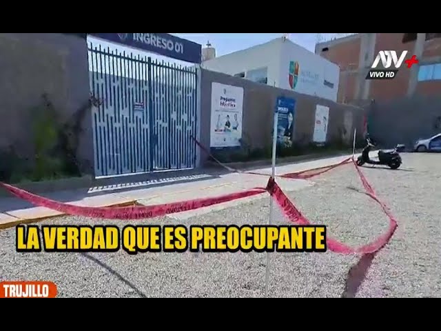 ⁣Trujillo: Extorsionadores detonan explosivo en colegio y en plena hora de clases