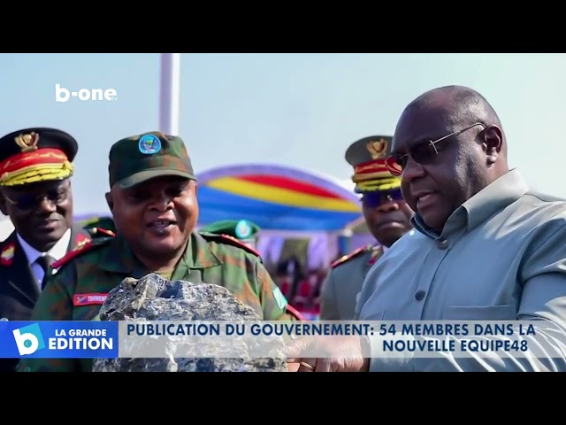 ⁣RDC :  Publication du gouvernement  54 membres dans la nouvelle équipe