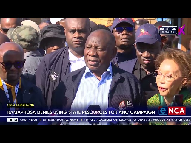 ⁣Ramaphosa denies using state resources for ANC campaign