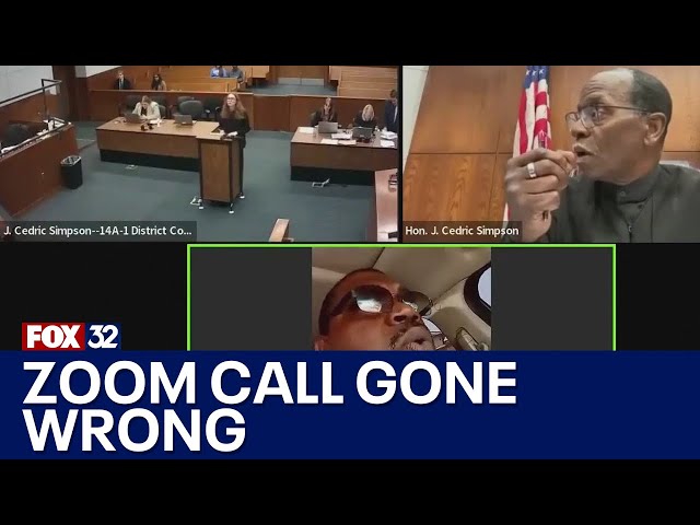 ⁣Michigan man joins court Zoom call while driving with suspended license