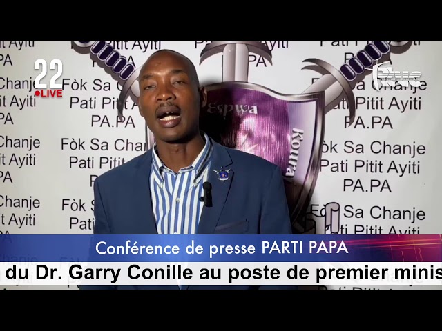 ⁣Le parti politique PAPA salue la nomination du Dr. Garry Conille au poste de premier ministre