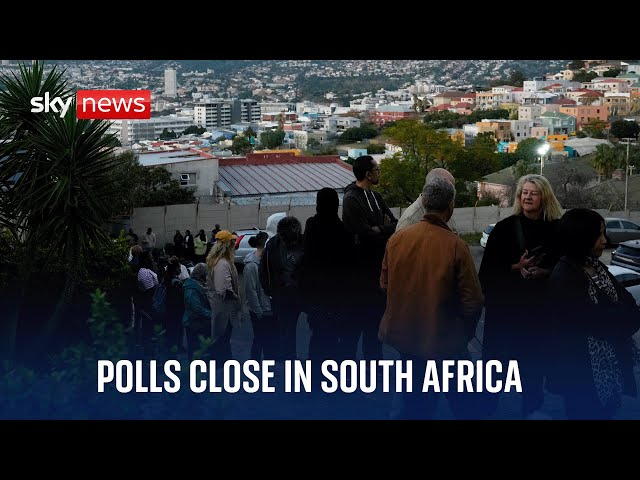⁣Watch live: Polls close in the South African General Election