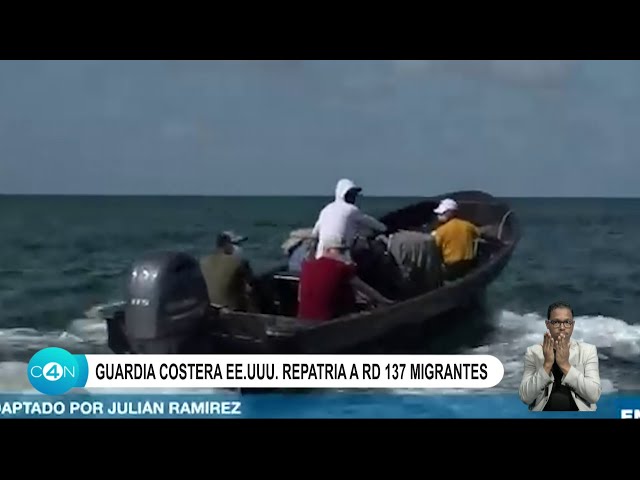 ⁣Guardia costera EE.UU. repatria a RD 137 migrantes