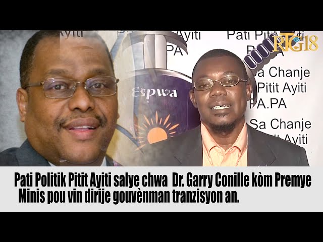 Pati Politik Pitit Ayiti salye chwa Dr. Garry Conille kòm Premye Minis gouvènman tranzisyon an.