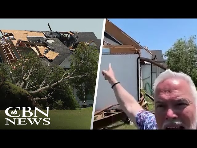 ⁣Family Says Prayer Saved Them as Tornado Tore Home Apart