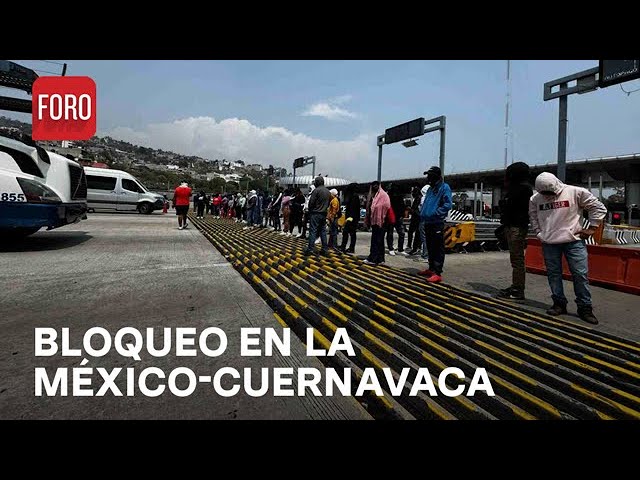 ⁣Normalistas de Guerrero mantienen bloqueos en la caseta México-Cuernavaca - Paralelo 23