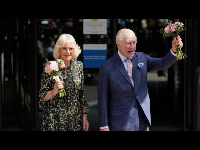 ⁣King Charles and Queen Camilla visit dramatic arts school in London