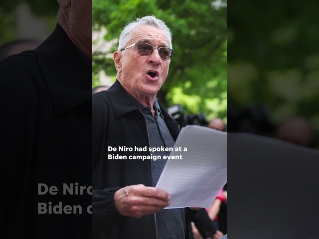 ⁣Robert De Niro exchanges words with protester after Trump trial speech #Shorts