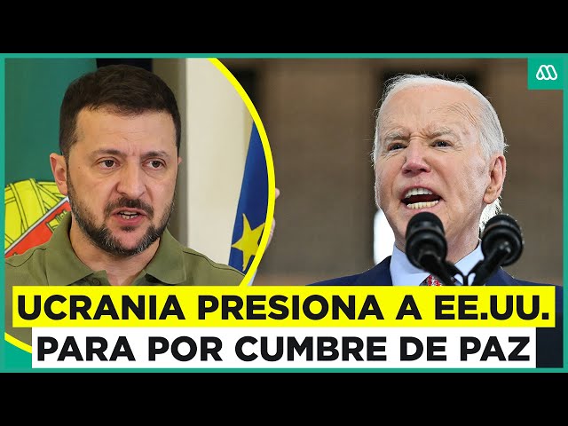 ⁣Ucrania y Rusia: Zelenski presiona a Estados Unidos para participar en cumbre de paz