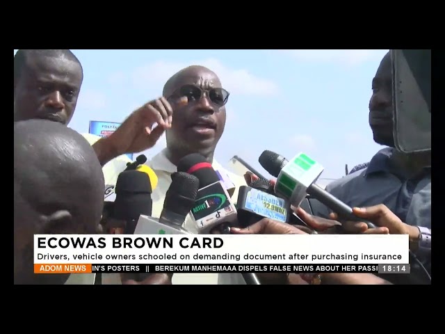 ⁣ECOWAS Brown Card: Drivers, vehicle owners schooled on demanding document after purchasing insurance