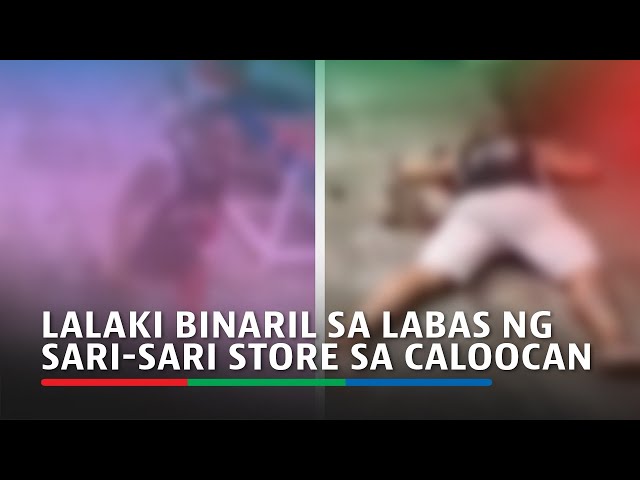 Lalaki binaril sa labas ng sari-sari store sa Caloocan