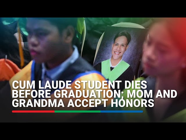 ⁣Cum laude student dies before graduation; mom and grandma accept honors