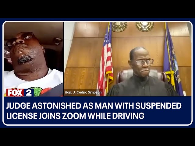 Man with suspended license shocks Ann Arbor judge by joining court Zoom while driving