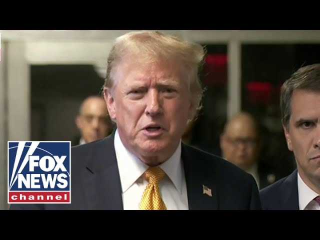 ⁣Donald Trump speaks after day one of jury deliberations: 'They don't know what the crime i