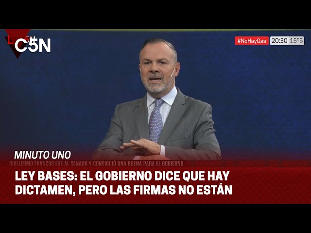 ⁣LEY BASES en el SENADO: el GOBIERNO dice que hay DICTAMEN, pero las FIRMAS NO ESTÁN