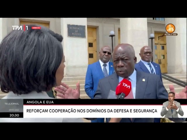 ⁣Angola e EUA reforçam cooperação nos domínios da Defesa e Segurança