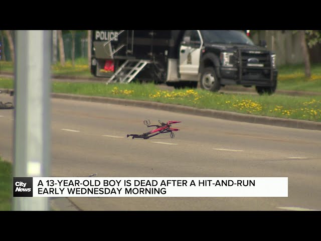 ⁣A 13-year-old boy is dead after a hit-and-run Wednesday
