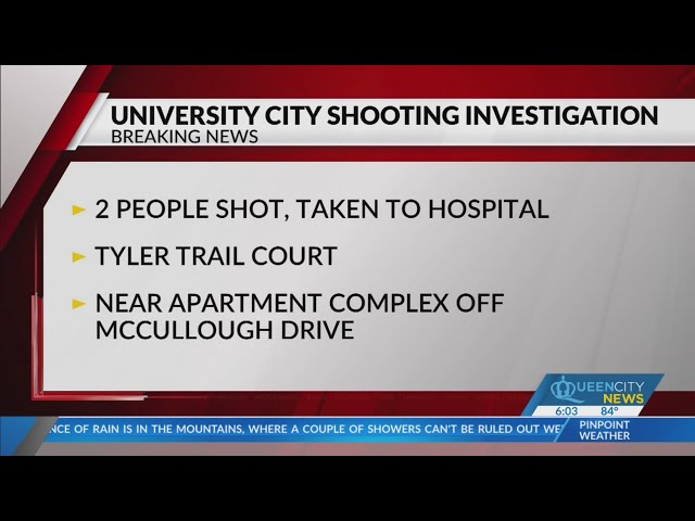 ⁣Two injured from shooting in University City