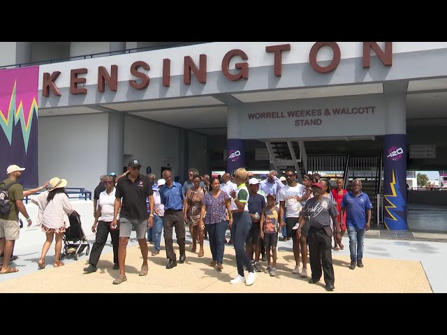 ⁣Hundreds turn out to tour Kensington Oval