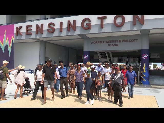 Hundreds turn out to tour Kensington Oval