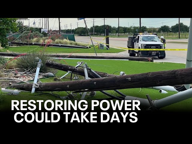 ⁣Oncor power outages: Electricity restoration to be 'substantially complete' by Friday